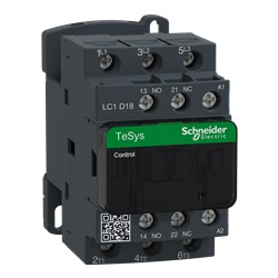 Contattore TeSys LC1D - 3 poli - AC3 440V 18 A - 400V AC