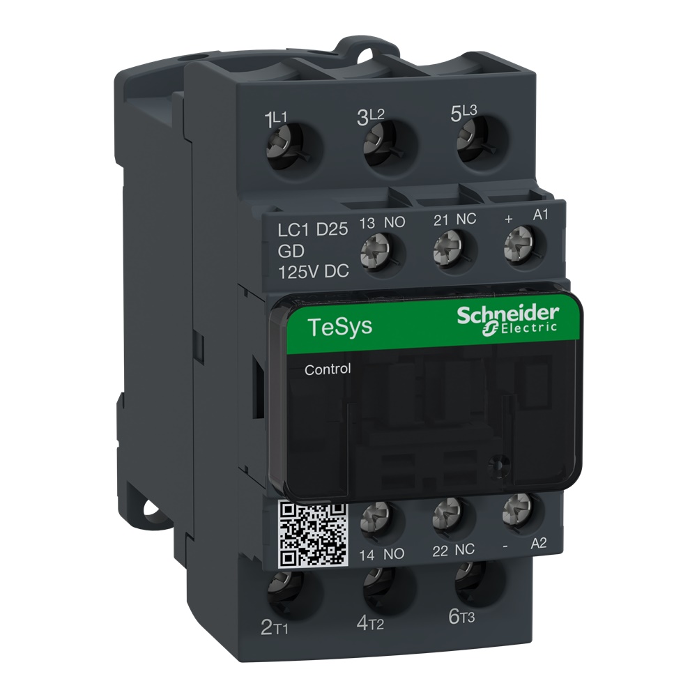 Contattore TeSys LC1D - 3 poli - AC3 440V 25 A - 125 V CC