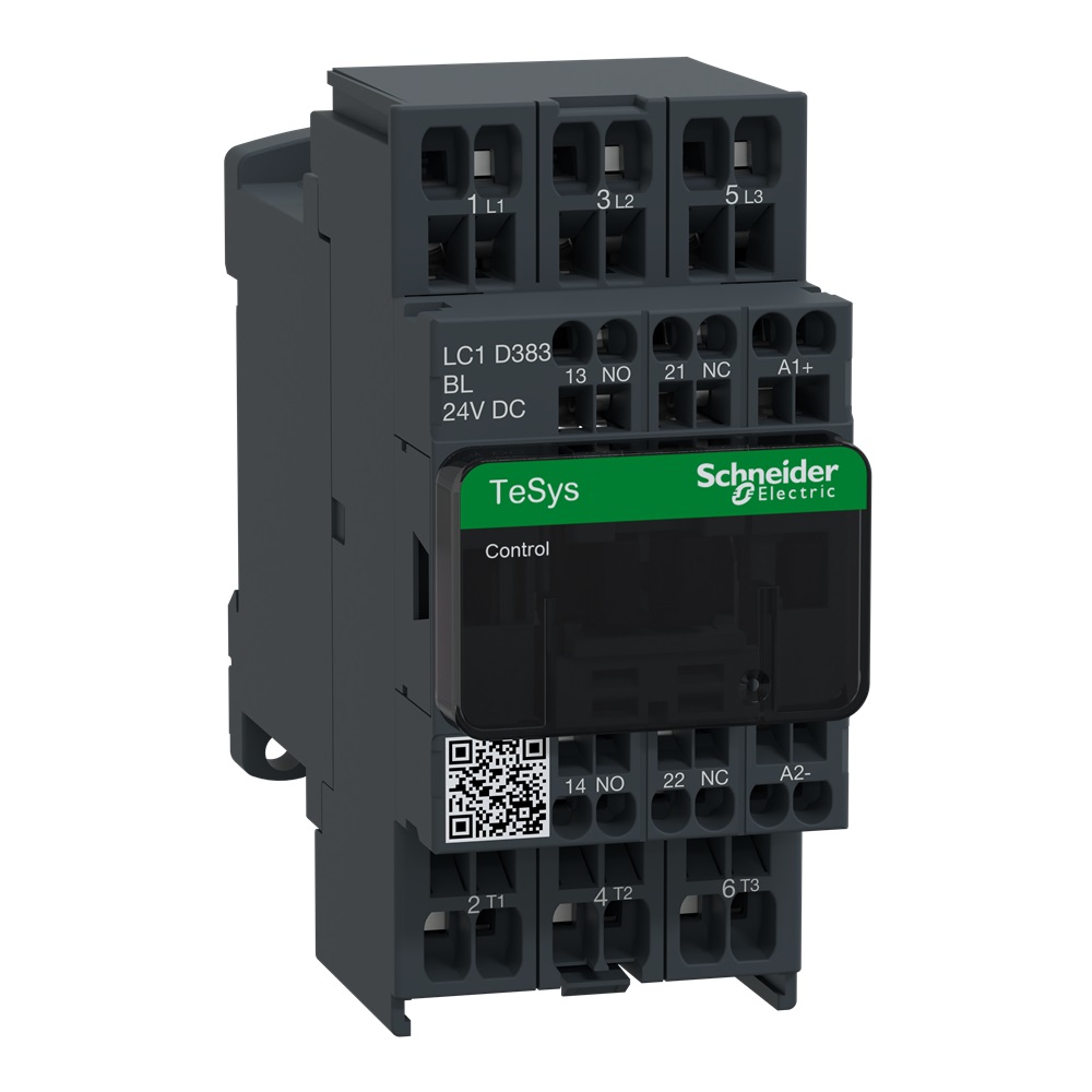 contattore TeSys LC1-D - 3 poli - AC-3 440 V 38 A - 24 V DC ba c a molla