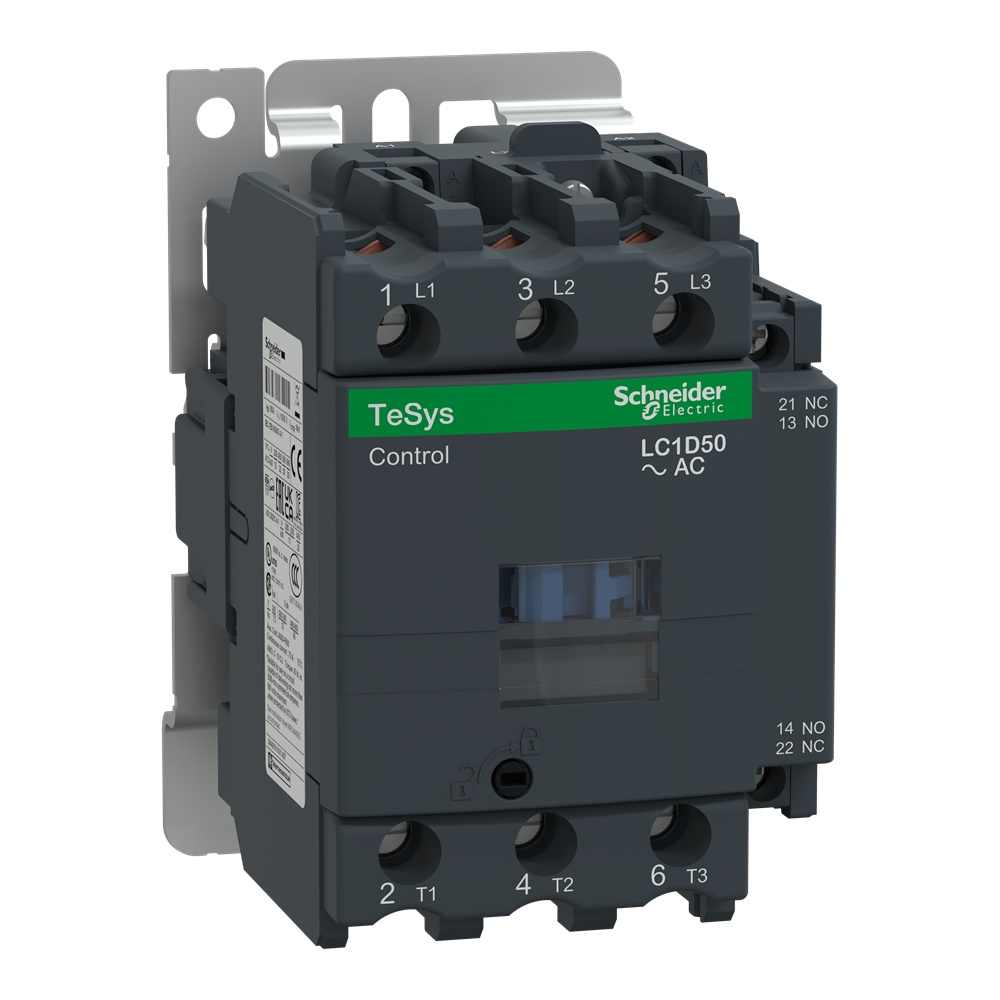 Contattore TeSys LC1D - 3 poli - AC3 440V 50 A - 24 V AC