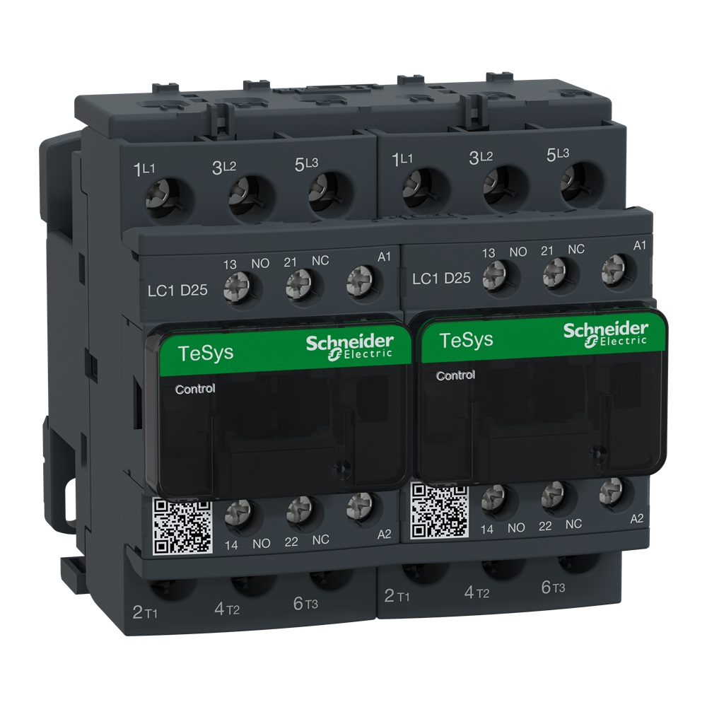 Teleinvertitore TeSys LC2D - 3 poli - AC3 440 V 25 A - 24 V CA