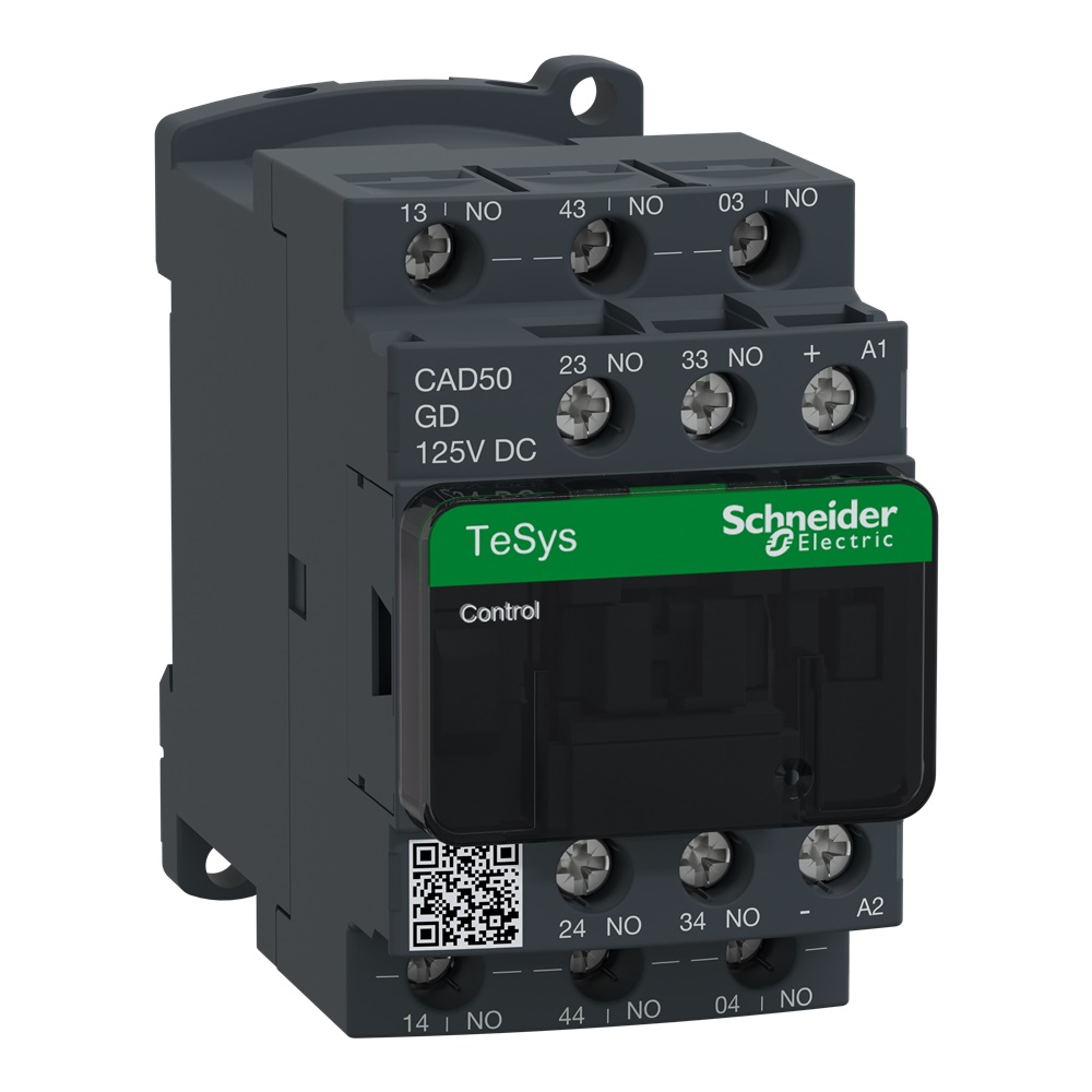 Contattore ausiliario TeSys CAD50 - 5NO - - 10 A - 125 V CC
