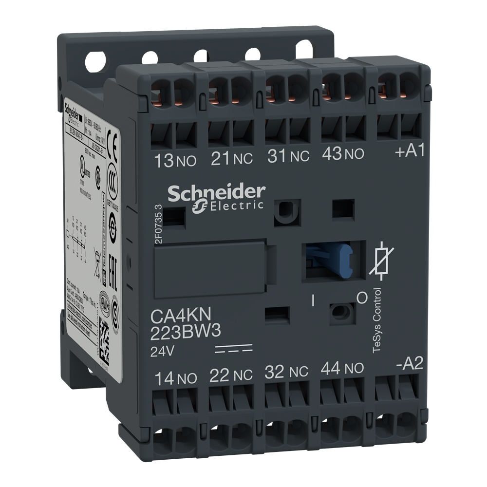 Contattore ausiliario TeSys CA4K - 2 NO + 2 NC - - 10 A - 24 V CC