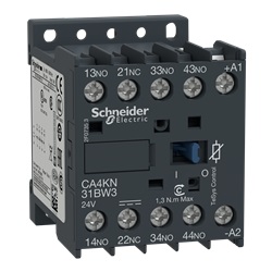Contattore ausiliario TeSys CA4K - 3 NO + 1 NC - - 10 A - 24 V CC