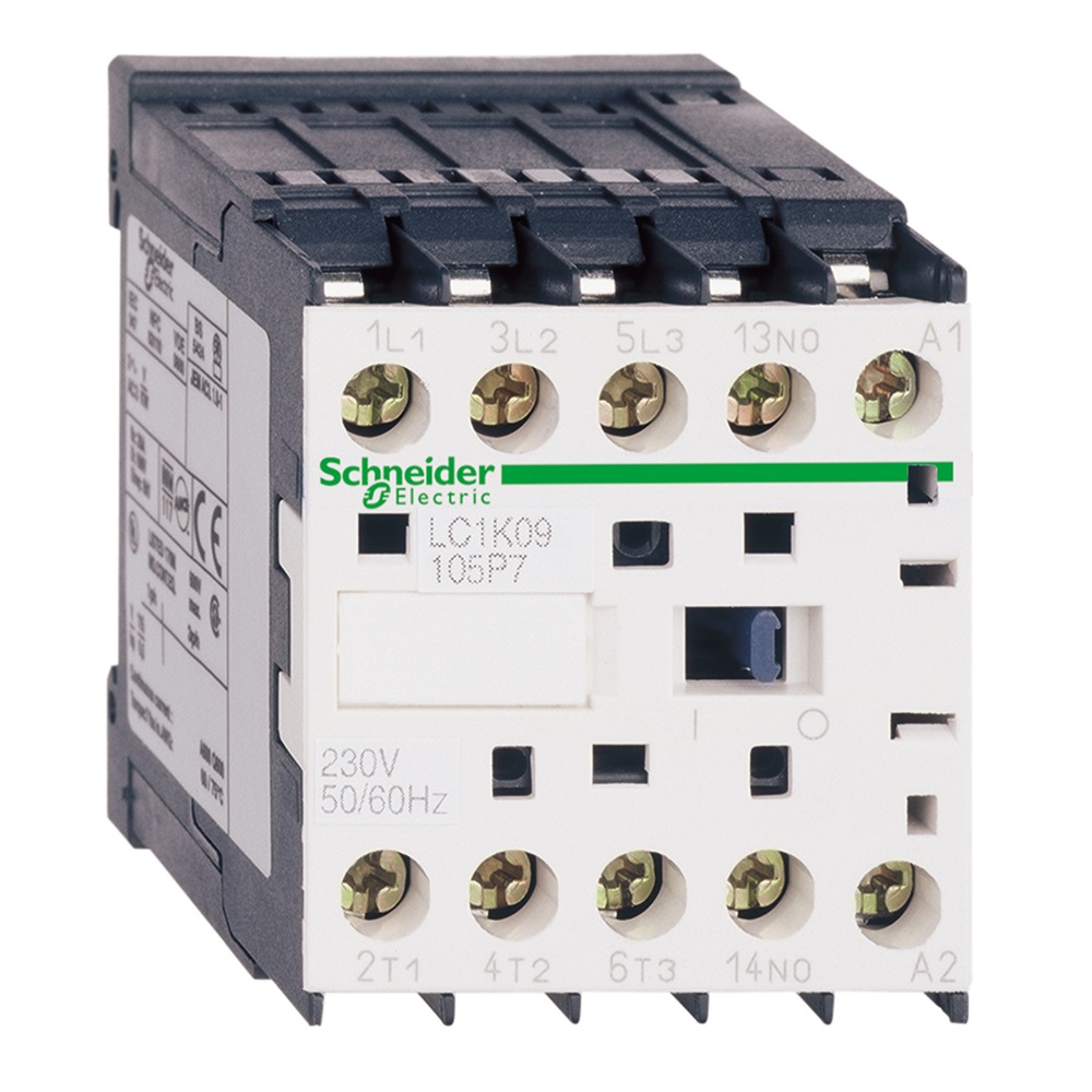 Contattore TeSys LC1K - 3P(3 NO) - AC3 - <= 440 V 6 A - 24 V AC