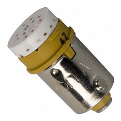 PULSANTE- ACCESS. 22 MM LED GIALLO