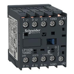 Contattore TeSys LP1-K - 3 poli - AC3 440V 9 A - 24 V CC