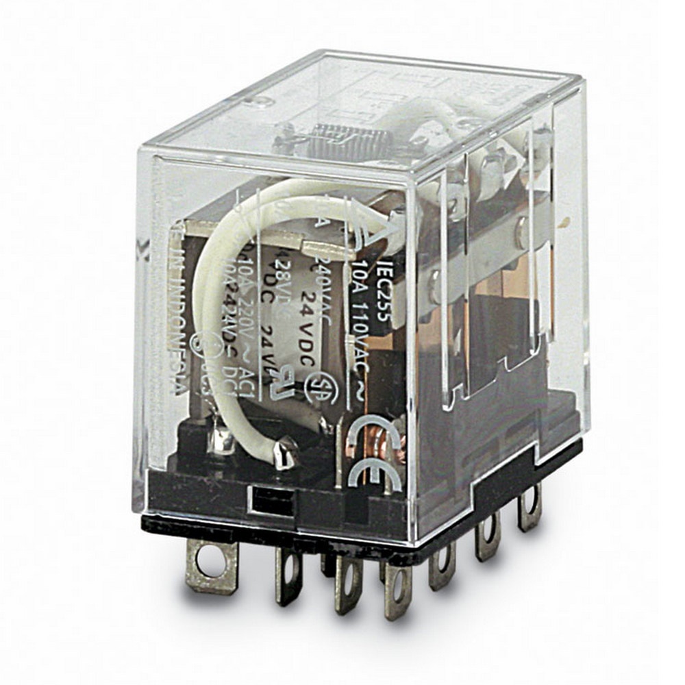 RELE-4SPDT,10A/220VCA,TERMINN,LEDPU