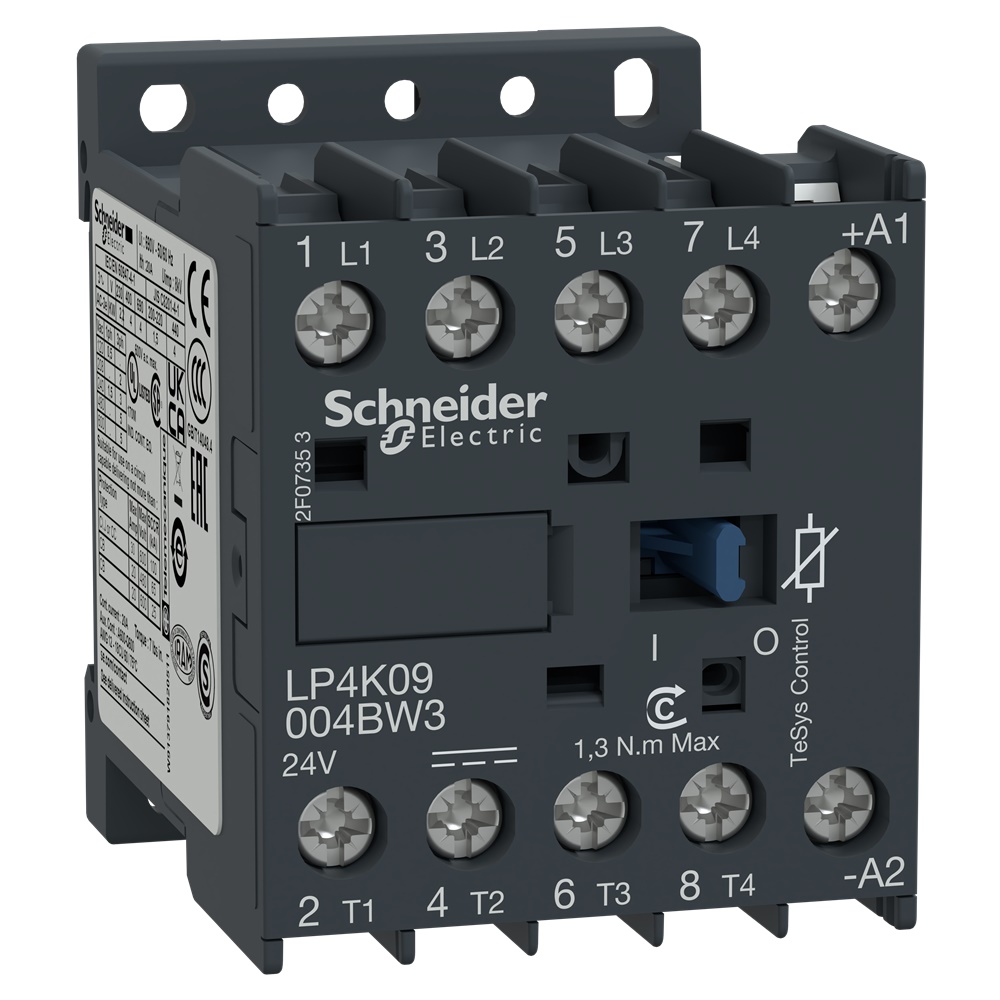 Contattore TeSys LP4K - 4 poli - AC1 440 V 20 A - 24 V CC