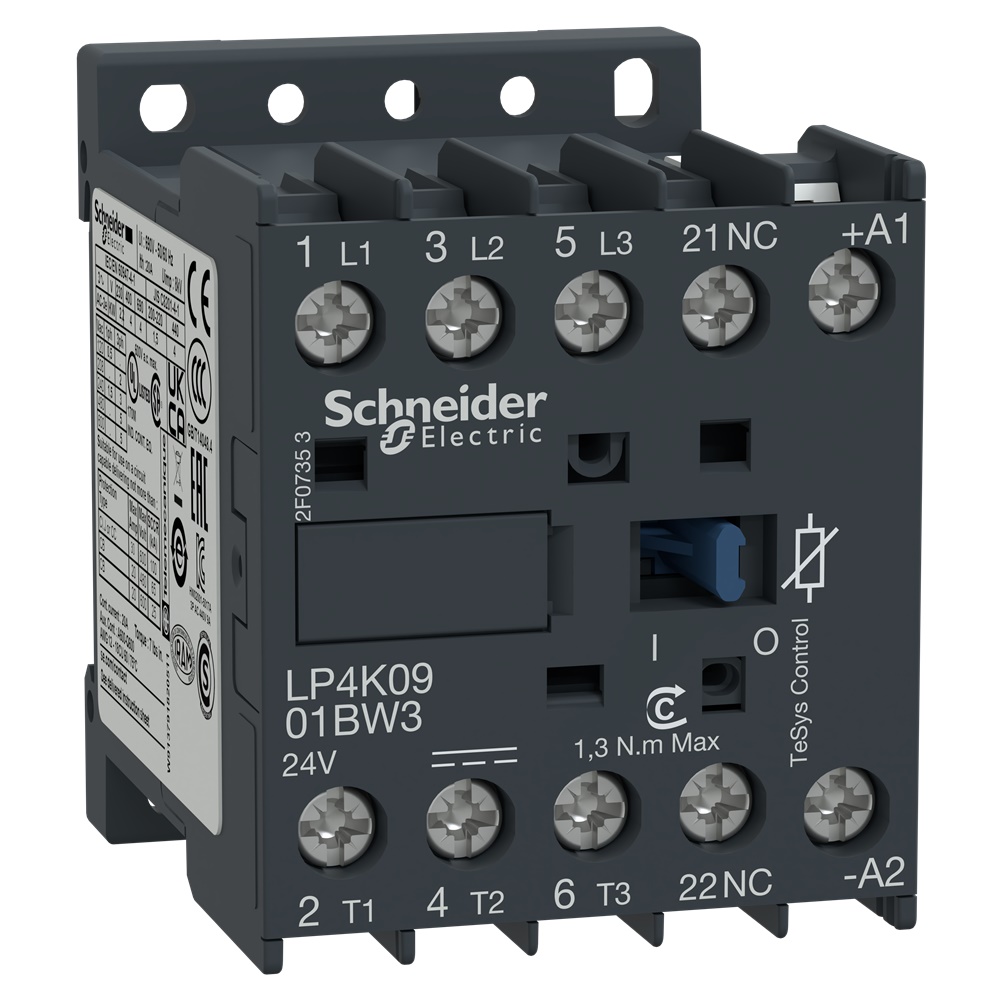 Contattore TeSys LP4K - 3 poli - AC3 440V 9 A - 24 V CC