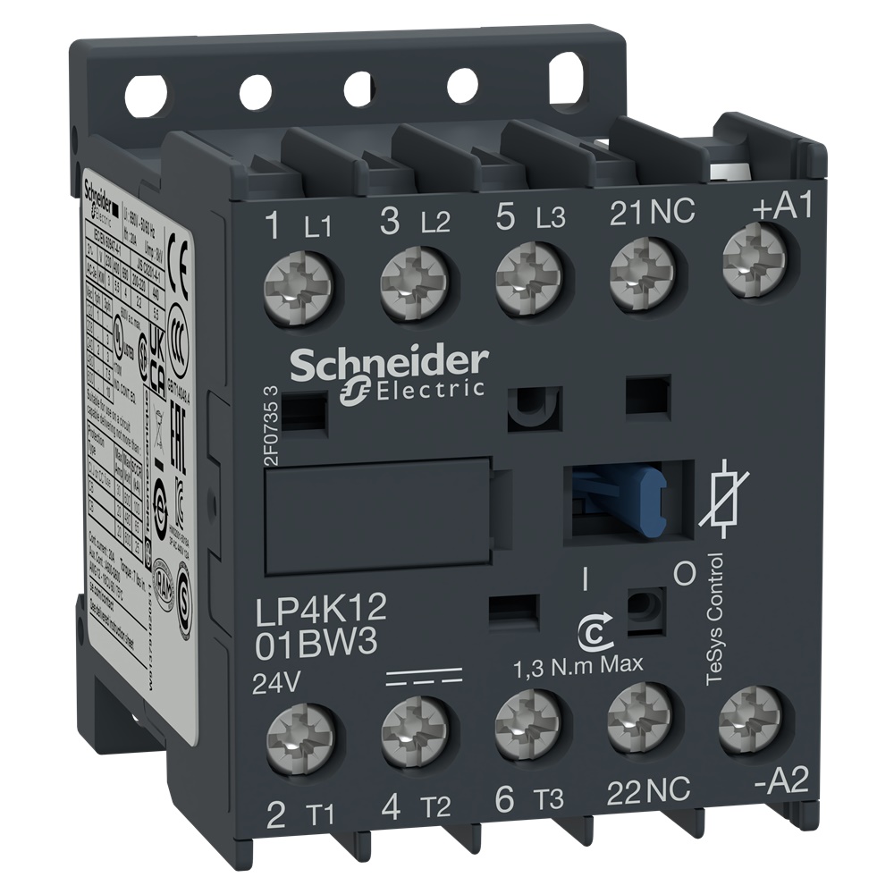 Contattore TeSys LP4K - 3 poli - AC3 440V 12 A - 24 V CC