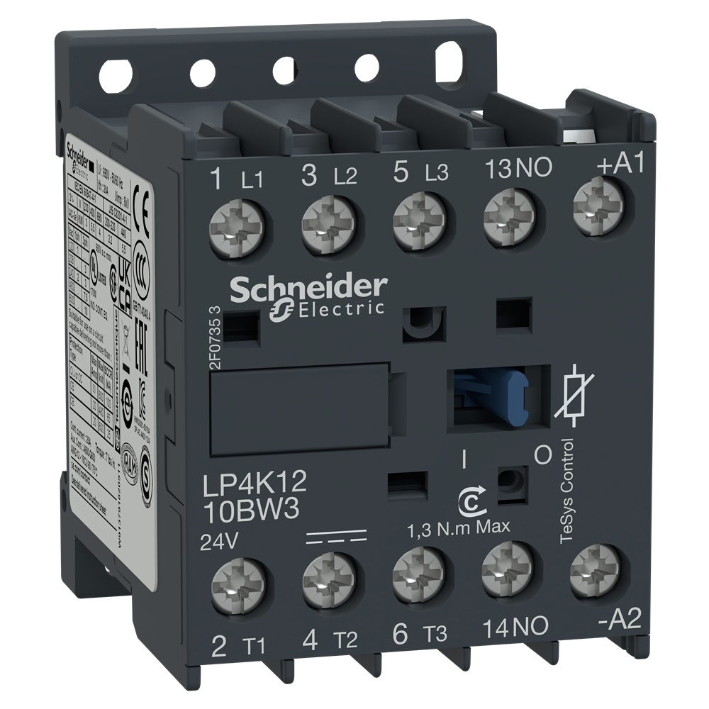 Contattore TeSys LP4K - 3 poli - AC3 440V 12 A - 24 V CC