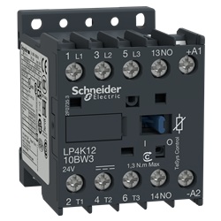 Contattore TeSys LP4K - 3 poli - AC3 440V 12 A - 24 V CC
