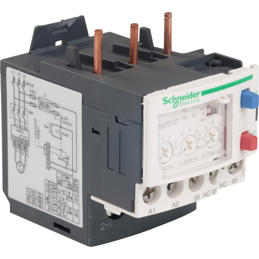Relè di sovracorrente elettronico TeSys LR97 - 1,2..7 A - 200..240 Vca