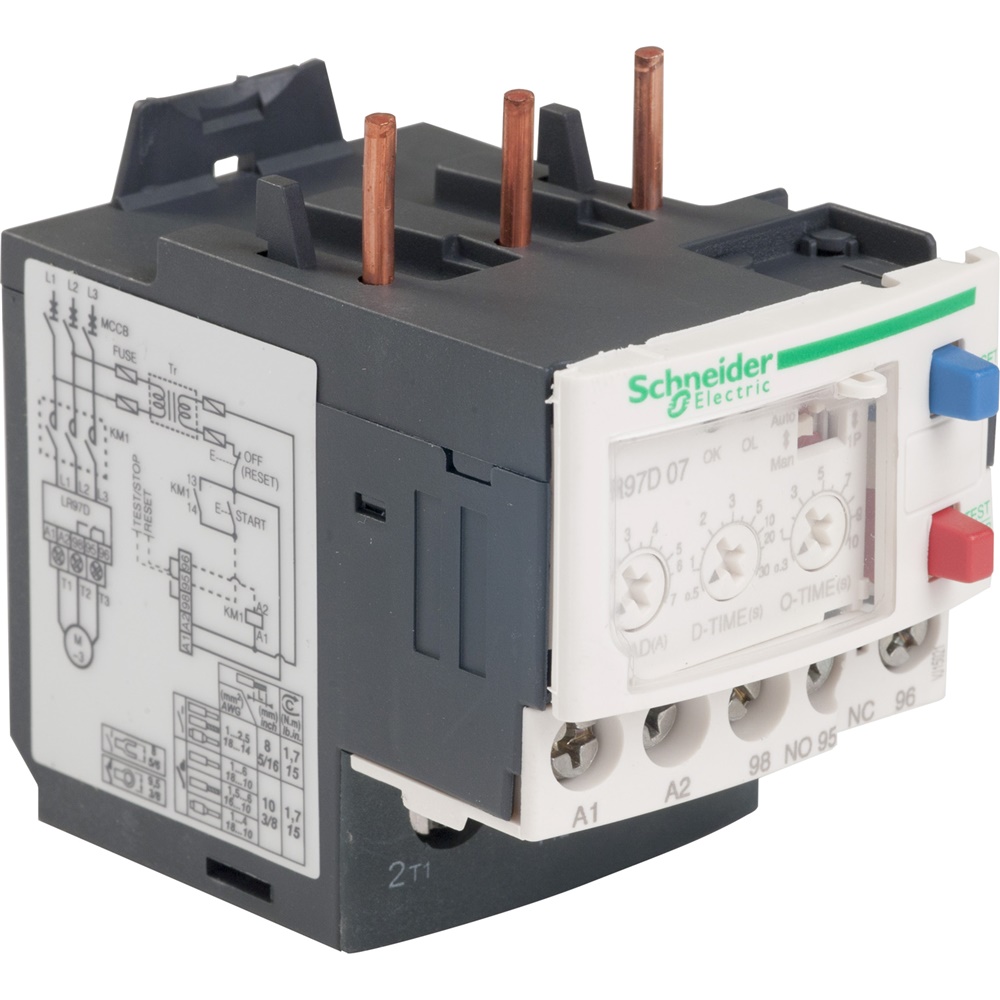 Relè di sovracorrente elettronico TeSys LR97 - 1,2..7 A - 200..240 Vca
