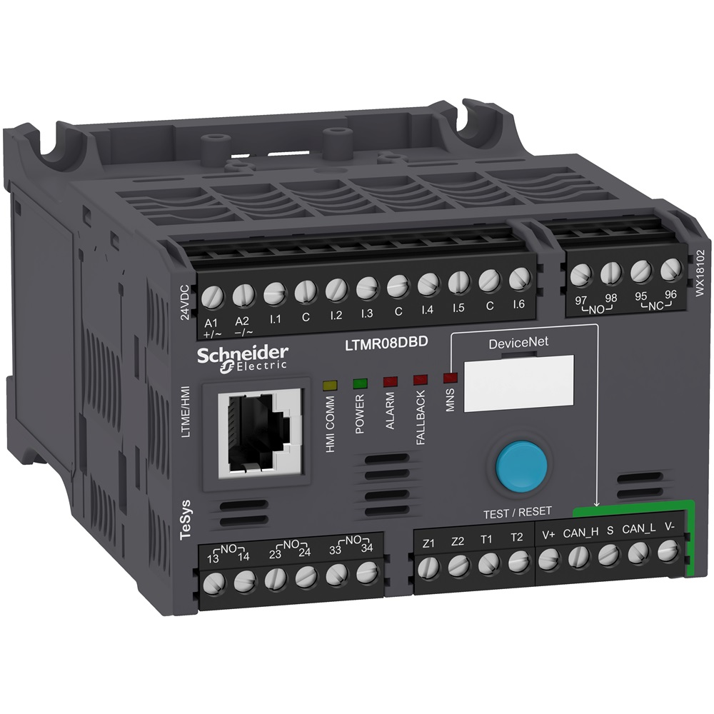Controllore per motori LTMR TeSys T - 24 Vcc 8 A per DeviceNet