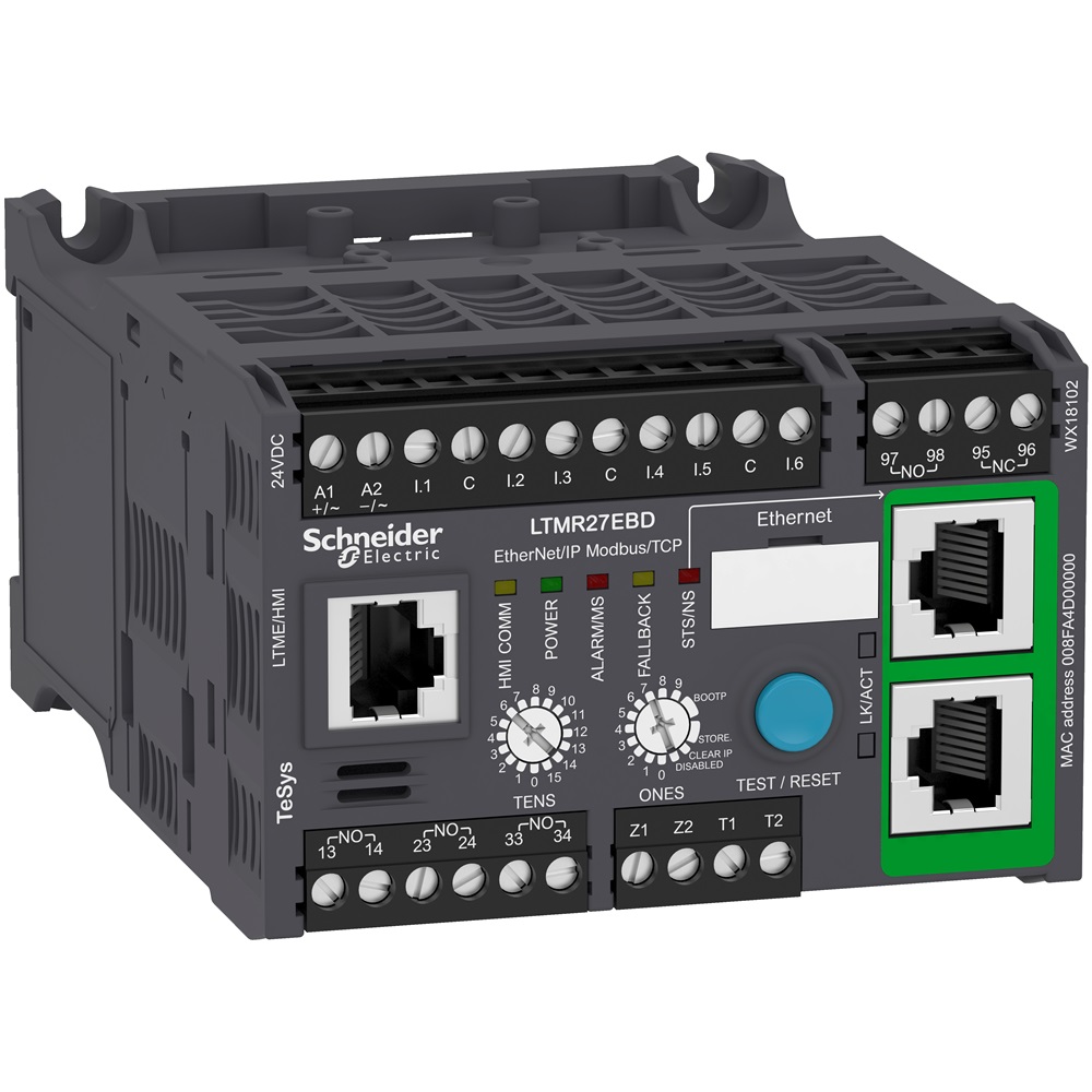 Controllore per motori LTMR TeSys T - 24 Vcc 27 A per Ethernet TCP/IP