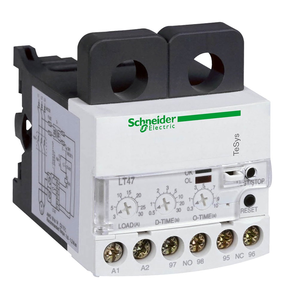 Relè di sovracorrente elettronici TeSys LT47 - manuali - 5...60 A - 24 Vca/Vcc