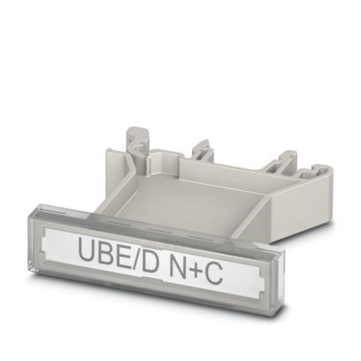 Portacartellini grigi innesto a scatto 7x44 mm per quadri elettrici organizzazione sicura