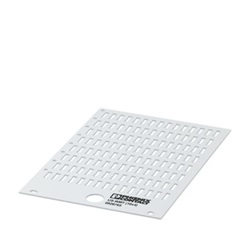 Etichetta blu UP 4/1 per morsettiere