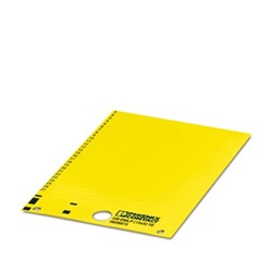 Etichetta blu 21x3mm per morsettiere