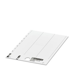 Etichetta rossa 104x135mm per morsettiere