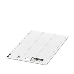 Etichetta rossa 104x135mm per morsettiere