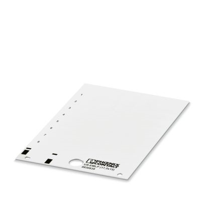 Targhetta rossa 85,6x54mm per morsettiere