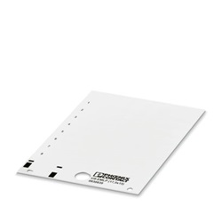 Targhetta rossa 85,6x54mm per morsettiere