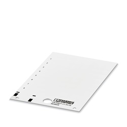 Targhetta rossa 85,6x54mm per morsettiere