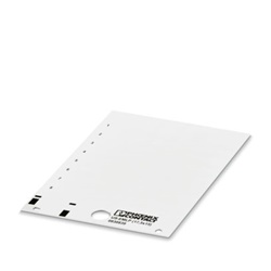 Targhetta rossa 85,6x54mm per morsettiere