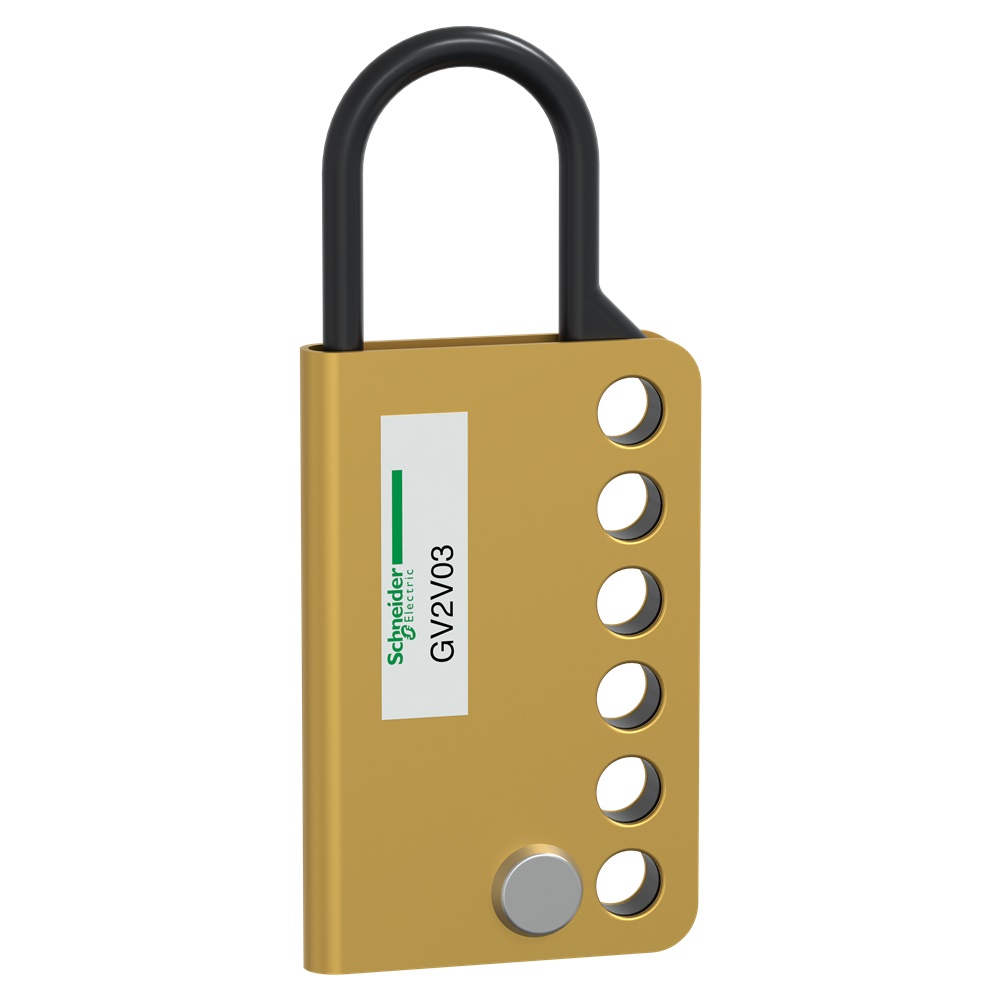 Dispositivo lucchettaggio TeSys GV2 con diametro 6mm max - fino a 4 lucchetti