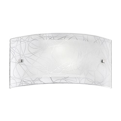 LAMPADA PARETE VETRO DECORATO