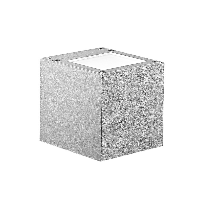 Apparecchio LED da parete esterno biemissione IP65 struttura alluminio resistente UV e corrosione temperatura colore 3000K/4000K