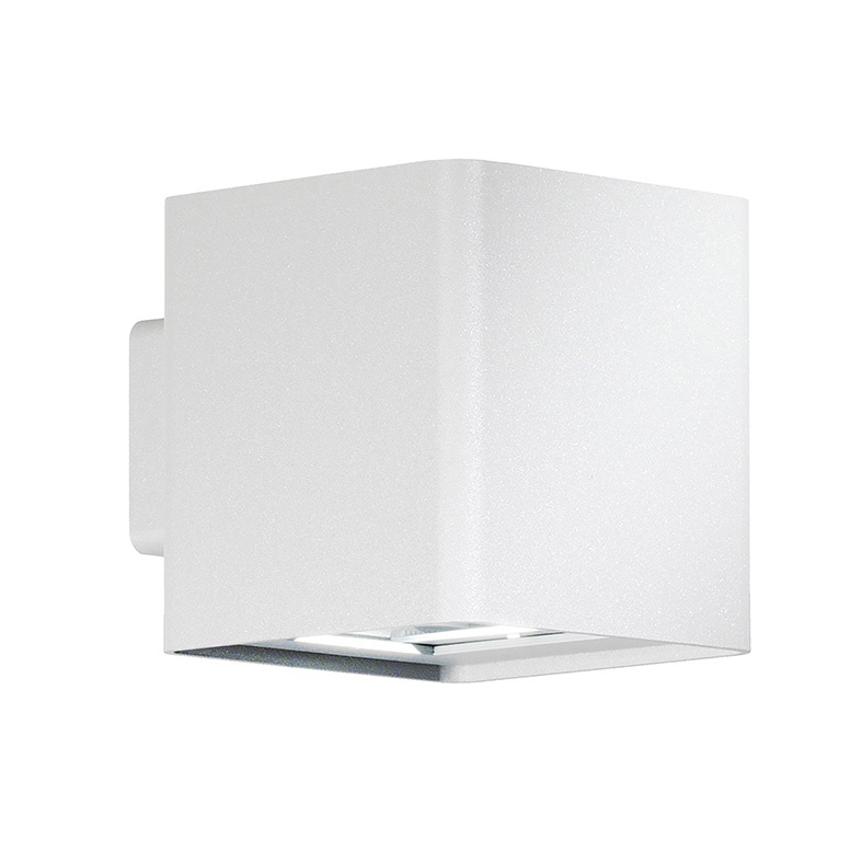Apparecchio LED da parete 10W IP54 alluminio pressofuso riflettori regolabili 30°-130° per esterno