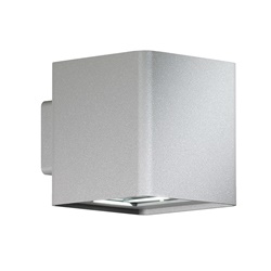 Applique LED 10W grigio per esterno IP54 con angolo regolabile 30°-130° e struttura in alluminio resistente UV