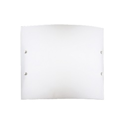 Applique metacrilato satinato 26 cm attacco E27 per interni luce soffusa design moderno
