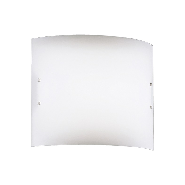 Applique metacrilato satinato 36 cm attacco E27 per interni luce morbida uniforme