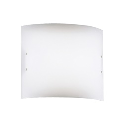Applique metacrilato satinato 36 cm attacco E27 per interni luce morbida uniforme