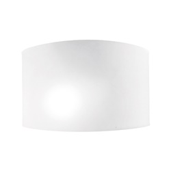 Applique vetro bianco satinato E27 IP20 16cm luce diffusa interni design moderno