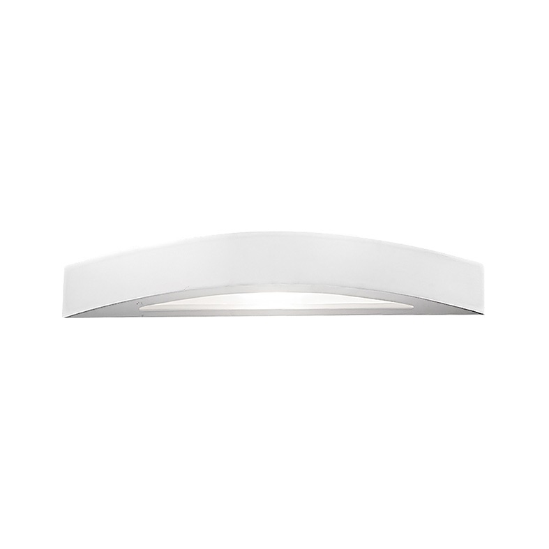 Lampada da parete gesso biemissione R7s LED pitturabile design moderno interni