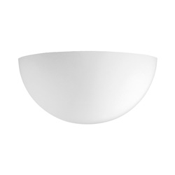 Applique gesso bianco R7S117 IP20 design essenziale illuminazione interna ambienti domestici e commerciali