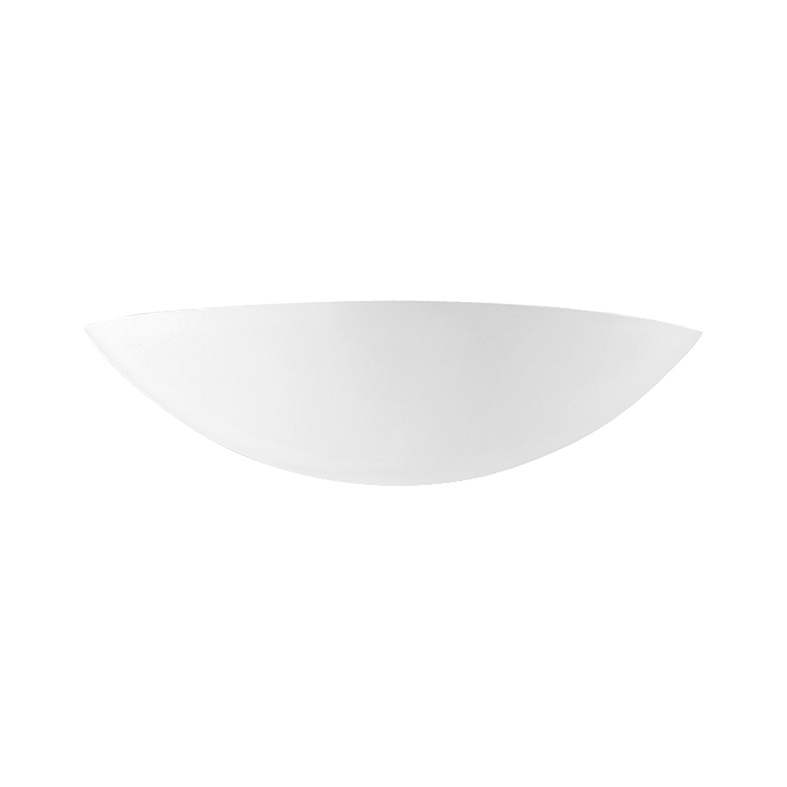 Applique gesso bianco R7S117 IP20 luce indiretta parete interni design semplice