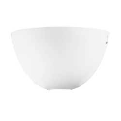 Applique vetro bianco satinato E27 36 cm illuminazione interna design elegante