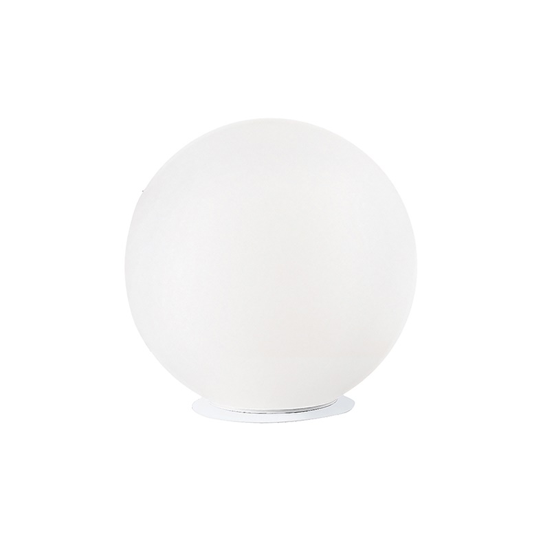 Lampada da tavolo bianca vetro satinato E14 16 cm illuminazione soffusa interni residenziali e professionali