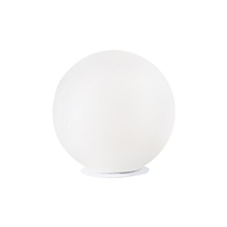 Lampada da tavolo bianca vetro satinato E14 16 cm illuminazione soffusa interni residenziali e professionali