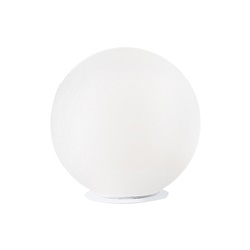 Lampada da tavolo bianca vetro satinato E27 20cm illuminazione interna design moderno