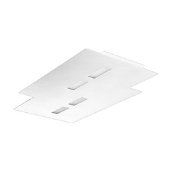 Plafoniera LED 52W 2700K CRI80 bianca dimmerabile per interni moderne