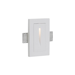 Segnapasso in gesso bianco LED 5W incasso parete illuminazione sicurezza interni