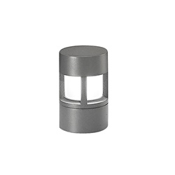 Bollard antracite compatto E27 IP65 20 cm per illuminazione esterni giardini vialetti